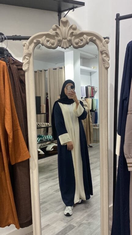 Abaya kimono azul