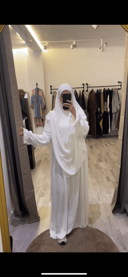 Khimars y abaya blanca - Imagen 5