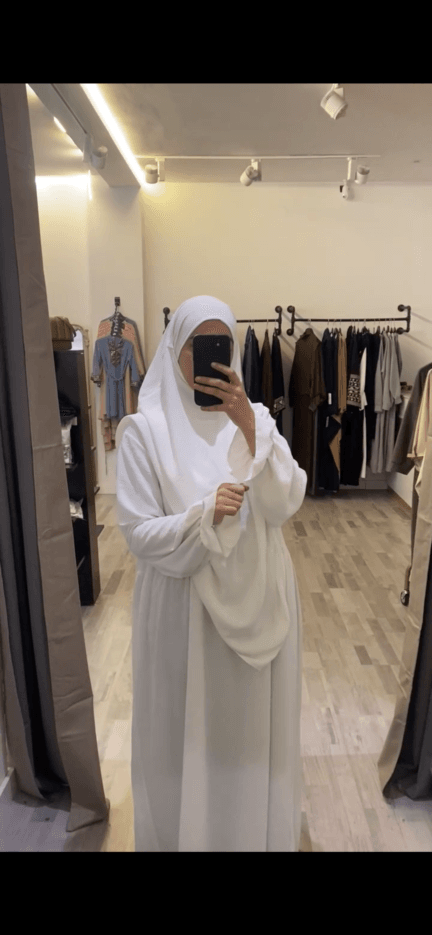 Khimars y abaya blanca - Imagen 4