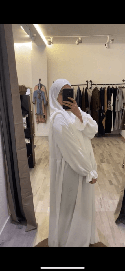 Khimars y abaya blanca - Imagen 3