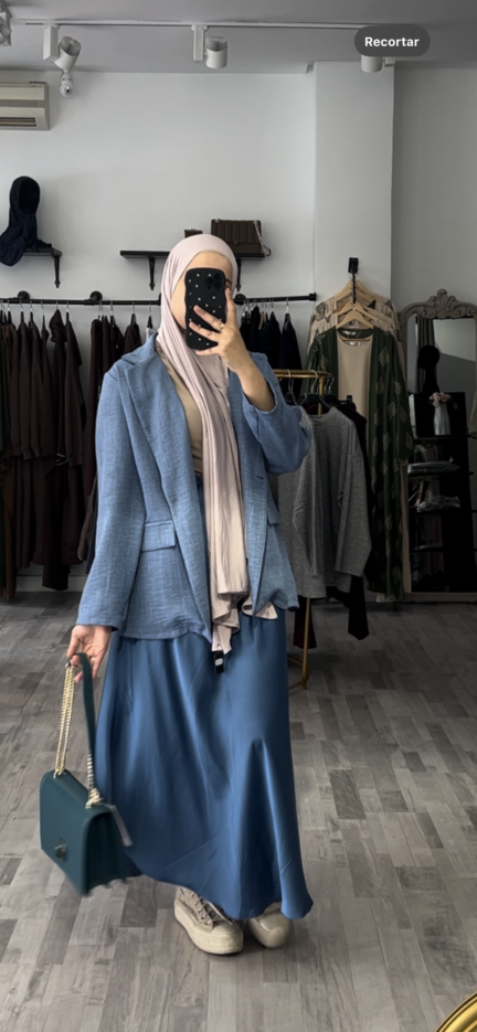 Conjunto falda blue