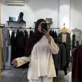 Conjunto pantalón beige