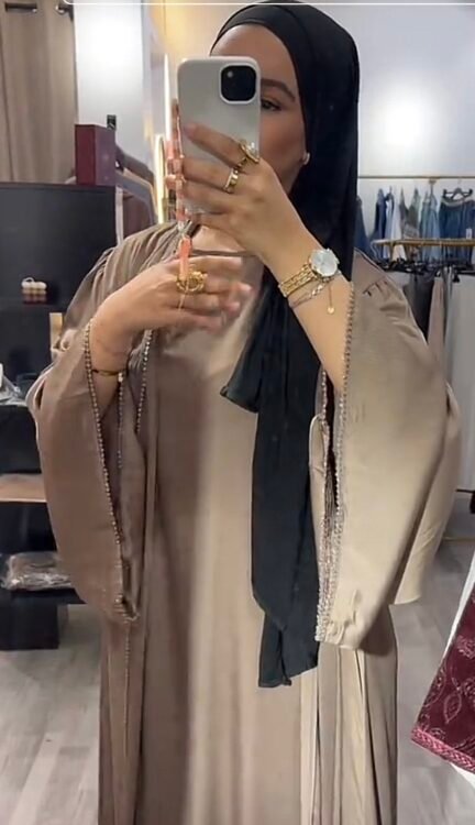 Abaya Princese Marrón - Imagen 2